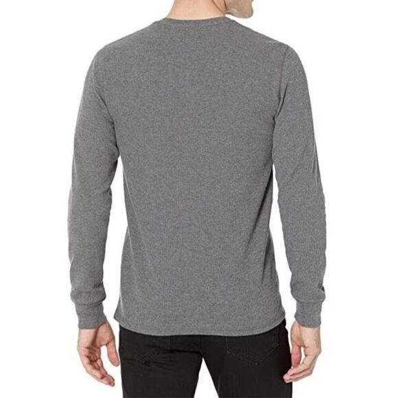 Polo Ralph Lauren PWLC2F Men's Sz 2XL Charcoal Heather Waffle L/S Crew Shirt - Picture 8 of 8